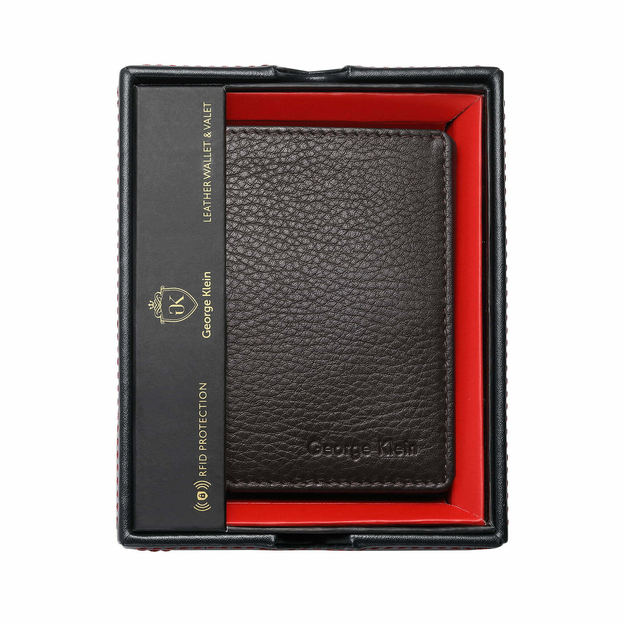 Leather wallet and valet